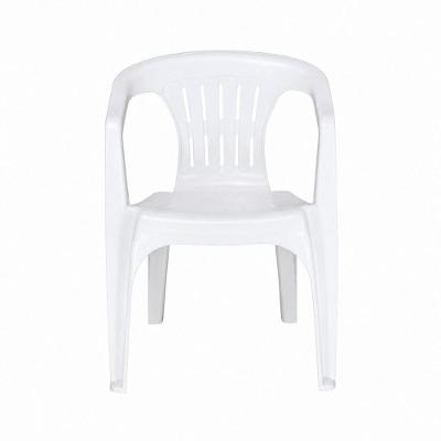 Cadeira Atalaia com Braços Monobloco Estrutura Plástico Assento Fixo Branco Tramontina