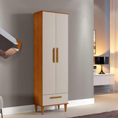 Armário Multiuso Natal 2 Portas 5 Prateleiras MDP 60CM Off White Kaiki Móveis