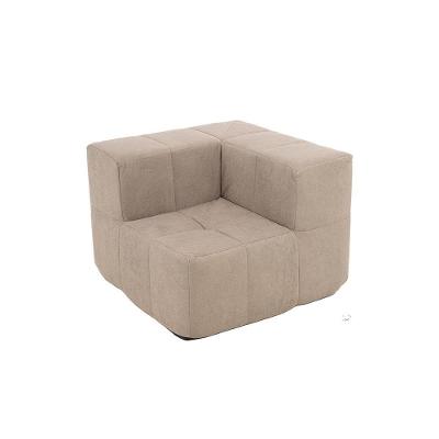 Sofá Modular Boucle Capuccino 1 Lugar 86CM Bege Kappesberg