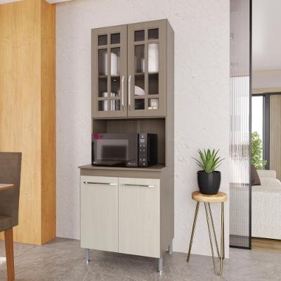 Torre Quente Modulada para Forno Paris 4 Portas 70CM Nogal-Salinas Fidelita Móveis