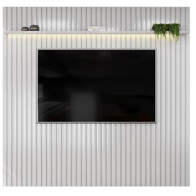 Painel para TV Trento 250 Ripado para TV 75 Polegadas MDF com LED Bali DJ Móveis