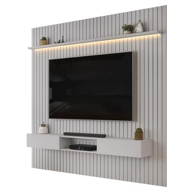 Painel para TV Trento 75 Polegadas 250CM MDF com LED Bali DJ Móveis