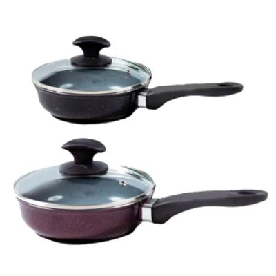 Jogo Frigideiras Antiaderente Cerâmica N09 Alumínio Fundido Cabo Baquelite 16CM e 24CM Javali