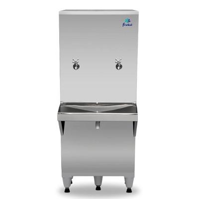 Bebedouro Industrial de Coluna Frisbel RA05 Compressor Natural e Gelada 50L Inox 20L 110V