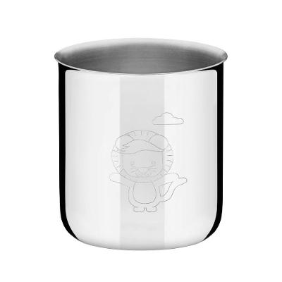 Copo Infantil Tramontina Baby Friends Em Aço Inox 340 Ml