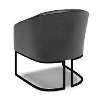 Kit 2 Poltronas Stella Corano Base Industrial Preto - D'Rossi Cor Preto - 5