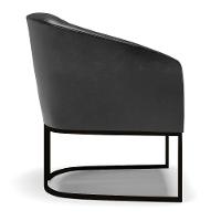 Kit 2 Poltronas Stella Corano Base Industrial Preto - D'Rossi Cor Preto - 6