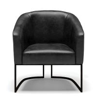 Kit 2 Poltronas Stella Corano Base Industrial Preto - D'Rossi Cor Preto - 8