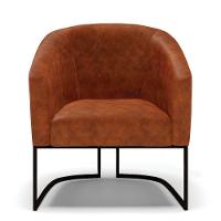 Kit 2 Poltronas Stella Corano Nozes Base Industrial Preto - D'Rossi - 7