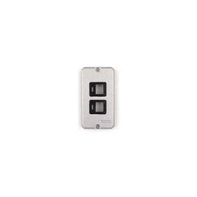 Tampa Para Condulete 1-2" E 3-4" Com 2 Postos Com Suporte Para Rj