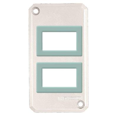 Tampa Para Condulete 1" Com 2 Postos Horizontal Para Sistema Modular