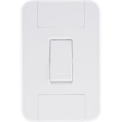 Conjunto 4x2 Com 1 Interruptor Simples 10 A 250 V Tramontina Tablet Branco