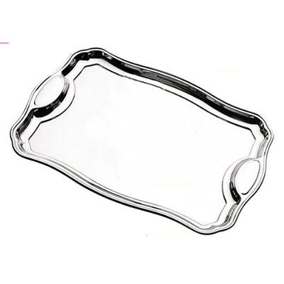 Bandeja Tramontina Classic Retangular Em Aço Inox Com Alças 49 X 34 Cm