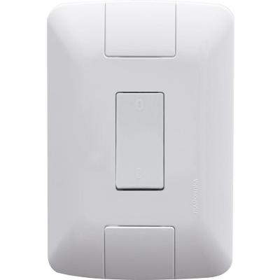Conjunto 4x2 Com 1 Interruptor Bipolar Simples Tramontina Aria 10 A 250 V Branco