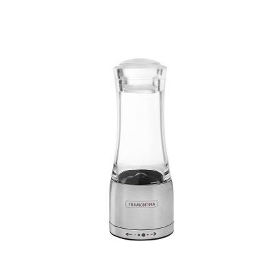 Moedor Tramontina Realce Para Sal Ou Pimenta Em Acrilico E Aço Inox Com Moinho Em Ceramica