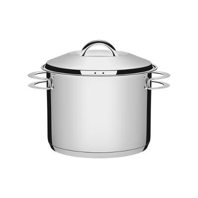 Caldeirão Tramontina Solar Em Aço Inox Fundo Triplo Com Tampa E Alças A 28 Cm 15,7 L