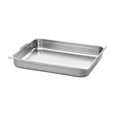 Cuba Tramontina 1-1 Em Aço Inox Com Alças Moveis Profundidade 65 Mm - Aço 304
