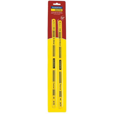 Conjunto De Laminas Para Arco De Serra Tramontina 12" Com 18 Dentes Por Polegada Em Aço 2 Peças