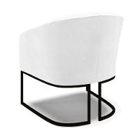 Kit 2 Poltronas Stella Corano Base Industrial Preto - D'Rossi Cor Branco - 5