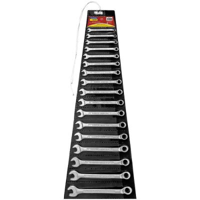 Jogo De Chaves Combinadas Tramontina Com Corpo Forjado Em Aço Especial Cromado 17 Peças Em Milimetros