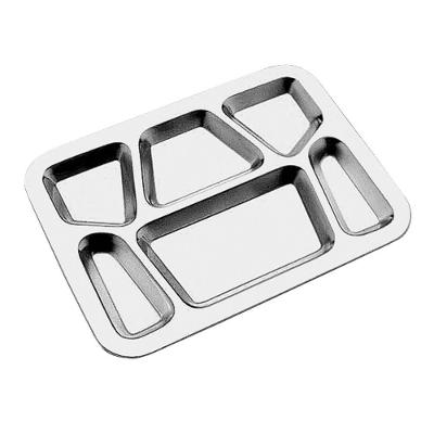 Bandeja Tramontina Service Em Aço Inox Com 6 Divisorias