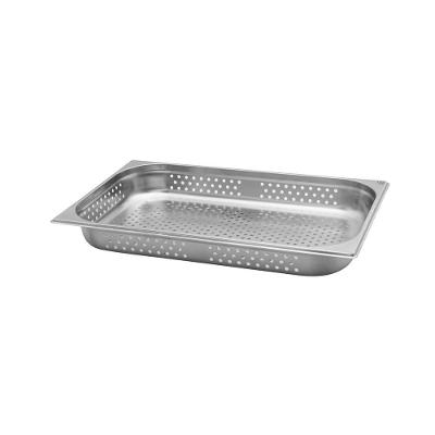 Cuba Perfurada Tramontina 1-1 Em Aço Inox Sem Alças Profundidade 65 Mm - Aço 201