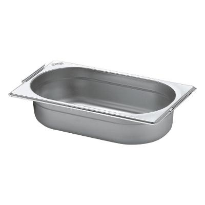 Cuba Tramontina 1-4 Em Aço Inox Com Alças Moveis Profundidade 65 Mm - Aço 304