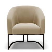 Kit 2 Poltronas Stella Suede Base Industrial Preto - D'Rossi Cor Marrom Rato - 7