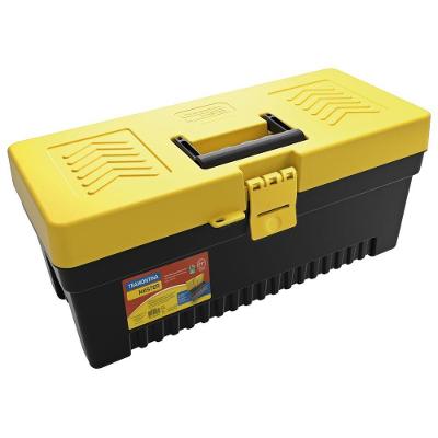 Caixa Plastica Para Ferramentas 17" Tramontina Com Bandeja Removivel