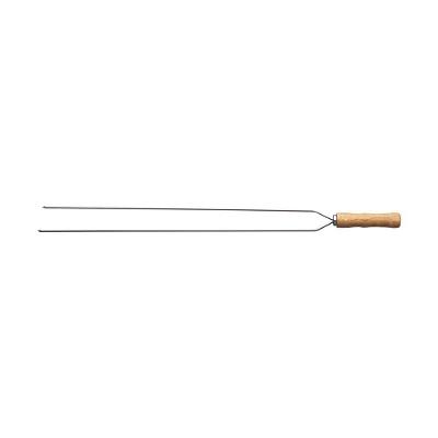 Espeto Duplo Para Churrasco Tramontina Com Lamina Em Aço Inox E Cabo De Madeira 85 Cm