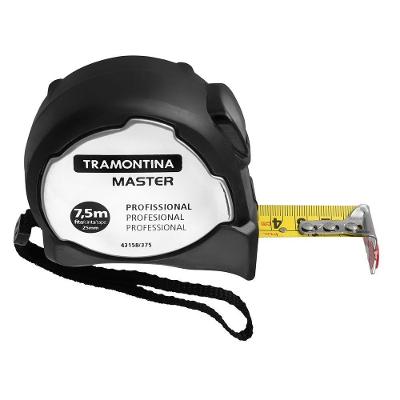 Trena Profissional Tramontina Com Ponta Magnetica E Corpo Em Aço Inox 7,5 M
