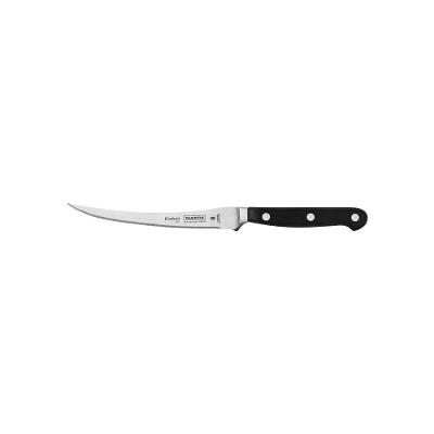 Faca Para Tomate Tramontina Century Com Lamina Em Aço Inox E Cabo De Policarbonato Com Fibra De Vidro Preto 5"