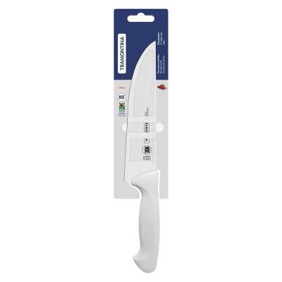 Faca Para Cozinha Tramontina Premium Com Lamina Em Aço Inox E Cabo De Polipropileno Branco 7"