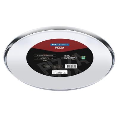 Forma Para Pizza Tramontina Em Aço Inox 40 Cm