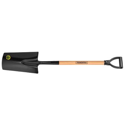 Pa Meia-lua Tramontina 426-00 Em Aço Com Cabo De Madeira 71 Cm Com Empunhadura Plastica