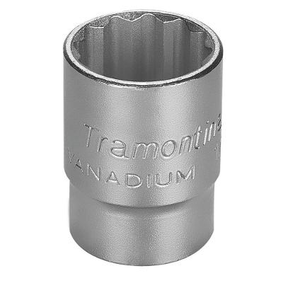 Soquete Estriado Em Aço Cromo Vanadio 21 Mm - Encaixe 1/2" Tramontina Pro