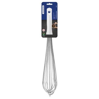Batedor Manual Tramontina Profissional Em Aço Inox Com Cabo Em Polipropileno Branco 45 Cm