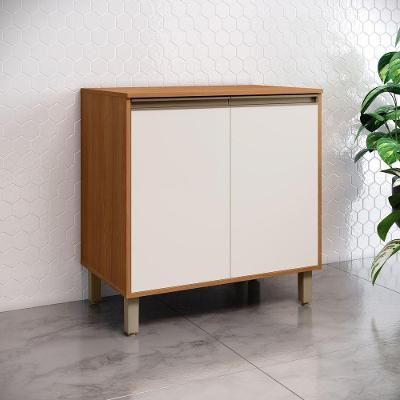 Balcão de Cozinha Venaly 2 Portas 80CM Cinamomo Off White Móveis Henn