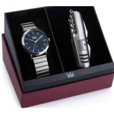 Relógio Masculino Traveller Analógico Aço Inox Prata Dumont