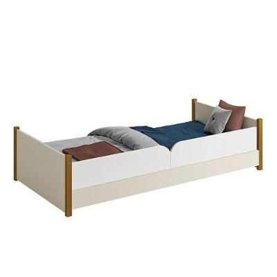 Cama Evolutiva Ravi com Pés Amadeirado MDF Colchão D33 Reller Móveis