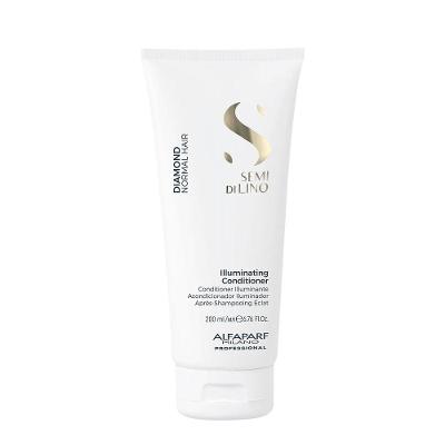 Condicionador Semi Di Lino Diamond Illuminating Hidratação Leve com Brilho Intenso 200ML Alfaparf