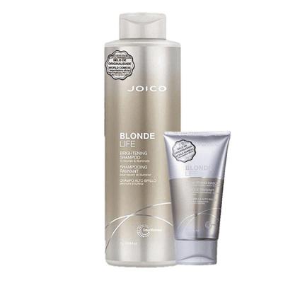 Kit de Cuidados Capilares Blonde Life Brightening Shampoo 1L Máscara 150ml Joico