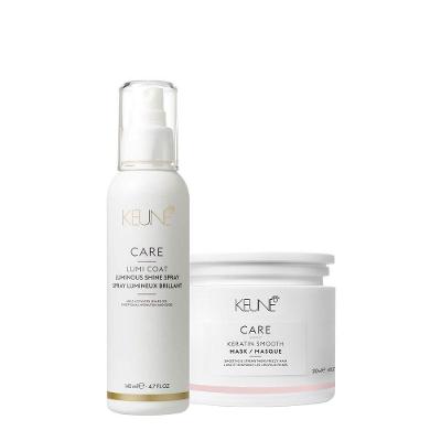 Kit de Tratamento Capilar Care Keratin Smooth Máscara e Finalizador Multicolorido Keune