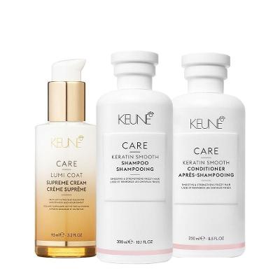 Kit de Tratamento Capilar Care Keratin Smooth Reconstrução de Fios Danificados Multicolorido Keune