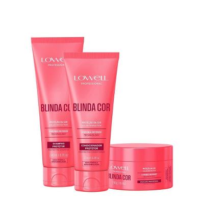 Kit de Tratamento Capilar Blinda Cor Home Care Proteção Contra Desbotamento Shampoo 240ml