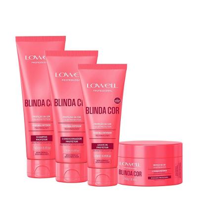 Kit de Tratamento Capilar Blinda Cor Hair Care Total com Shampoo 240ML Condicionador 200ML e Máscara