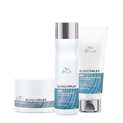 Kit de Tratamento Capilar Blondorplex Home Care com 3D Blonde System Fortalece Repara e Devolve