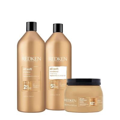Kit de Tratamento Capilar All Soft Salon Total Hidratação Profunda Redken Shampoo 1L Condicionador