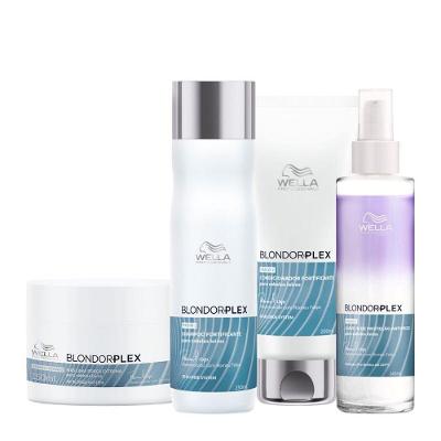 Kit de Tratamento Capilar Blondorplex Hair Care Total Reconstrução Completa Wella 250ML 200ML 150ML