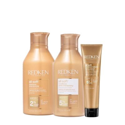 Kit de Tratamento Capilar All Soft Hidratação Profunda Multicolorido Redken 300ML 150ML
